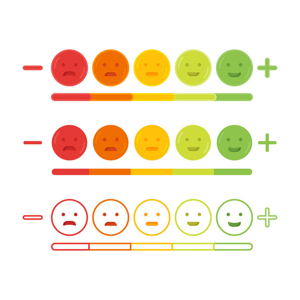 Feedback emoticon emoji smile symbol vektor illustration - Vektor, Bild