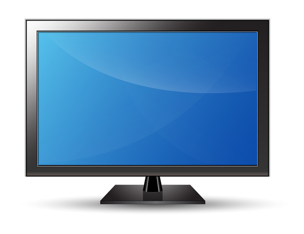 PC monitor led lcd tv vektor - Vektor, obrázek