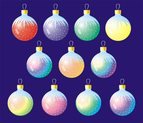 Christmas balls illustration - Вектор,изображение