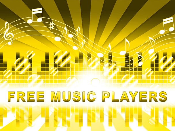 Free Music Players Means No Cost And Audio - Photo, Image