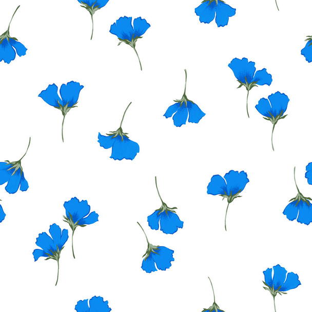 Flower illustration pattern - Fotoğraf, Görsel