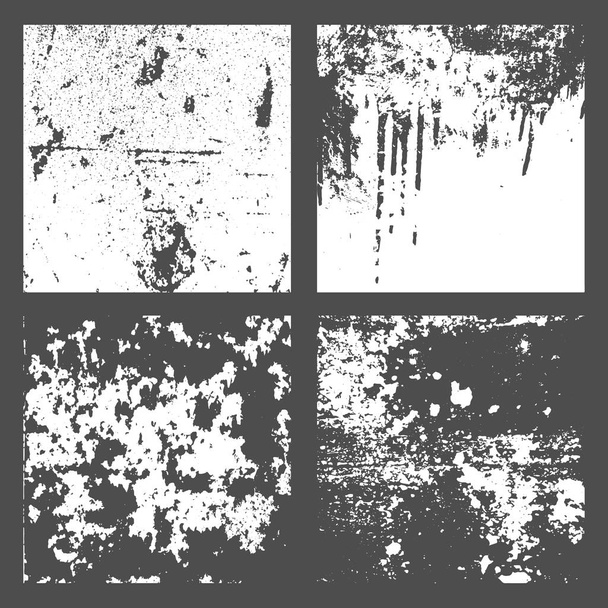 Grunge Black and White Texture - Wektor, obraz