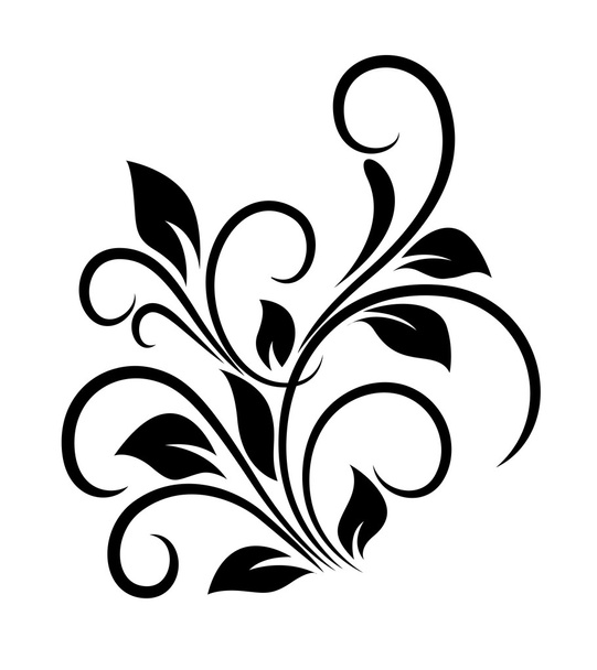 Swirl Floral Vector - Vector, Image