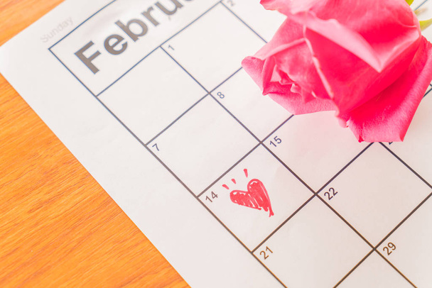 rose on the calendar  - Valokuva, kuva