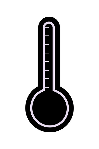 Silueta vectorial termómetro
 - Vector, imagen