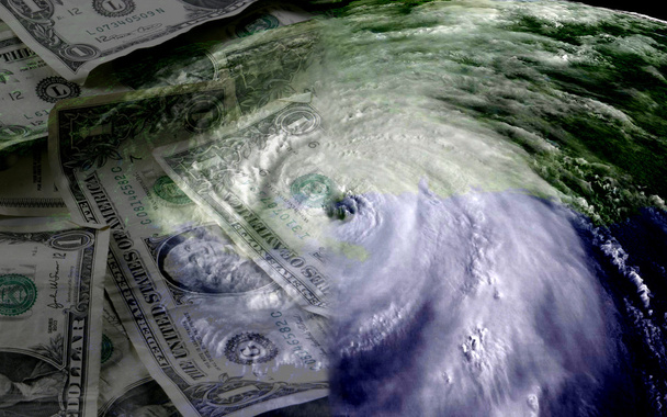 Cost of a hurricane concept image. - Photo, Image