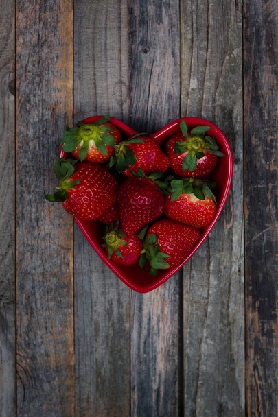 Strawberry heart bowl - Fotó, kép