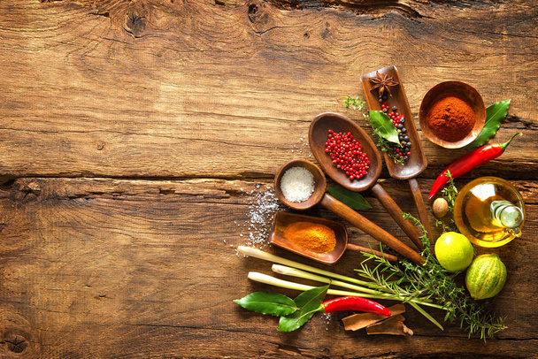 Various herbs and spices - Photo, Image