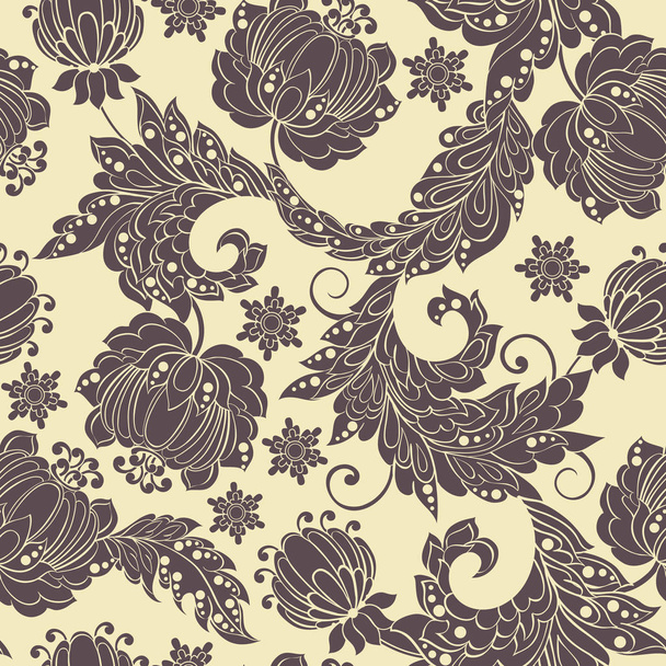 vintage floral seamless pattern - Vektori, kuva