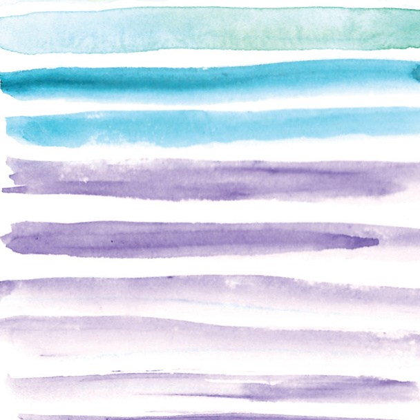 Handmade Painting watercolor blue sea, paper texture - Fotó, kép