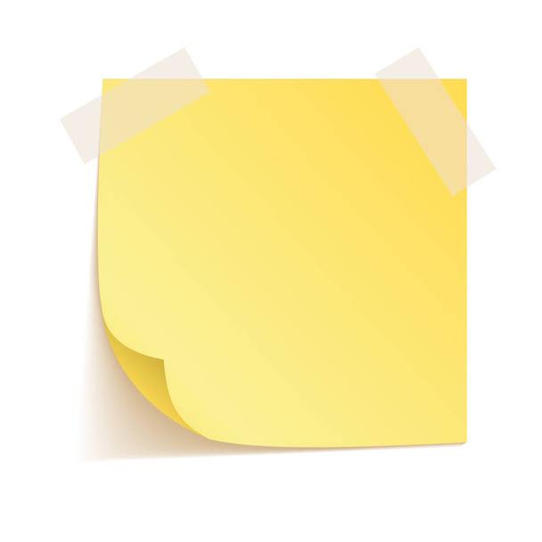Yellow sticker vector art - Vector, Image