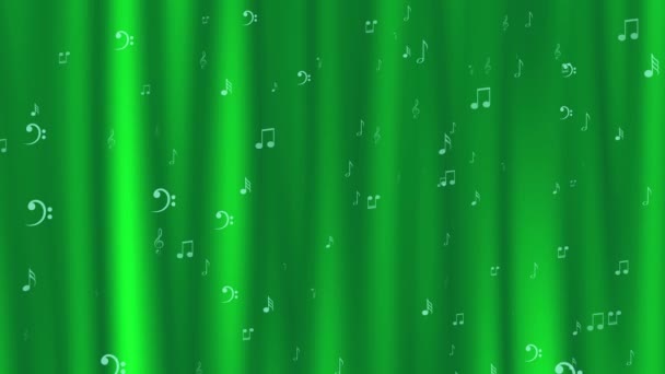 Animated dynamic background with music notes and marks - Footage, Video