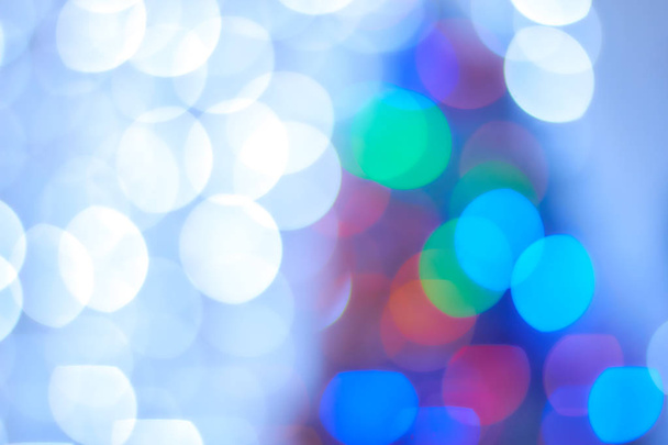 Celebratory background. / Beautiful Rasfokus lights of Christmas garlands. - Photo, Image