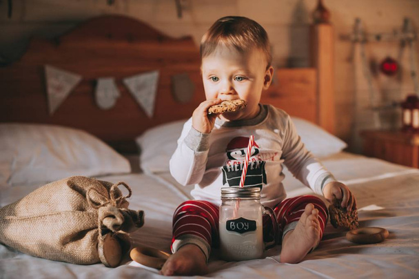 boy eating cookies   - Foto, Imagen