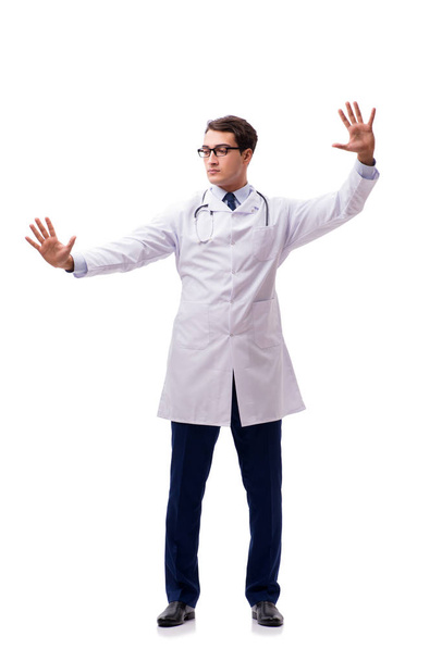 Young doctor isolated on white background - Photo, image