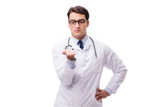 Młody lekarz izolowany na białym tle - Zdjęcie, obraz