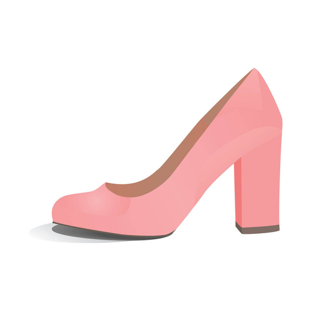 One shoe isolated on a white background - Vector, Image