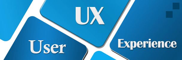 UX Käyttäjän kokemus Sininen pyöristetty neliöt
  - Valokuva, kuva