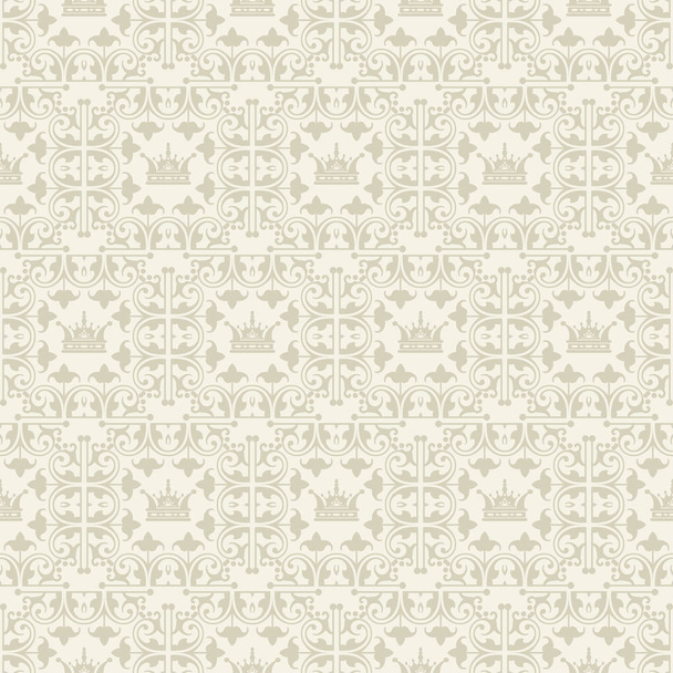 Retro classic wallpaper seamless pattern - Vector, Image