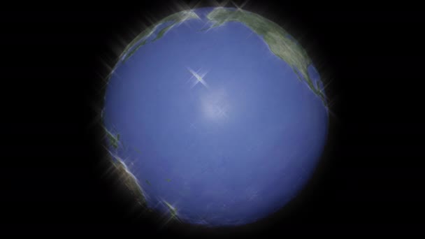 Επίκεντρο αδιάλειπτη βρόχο της globe αχτίδα φωτός (ασημί έκδοση) - Πλάνα, βίντεο