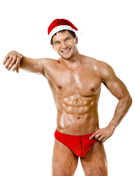 sexy man Santa Claus - Photo, image