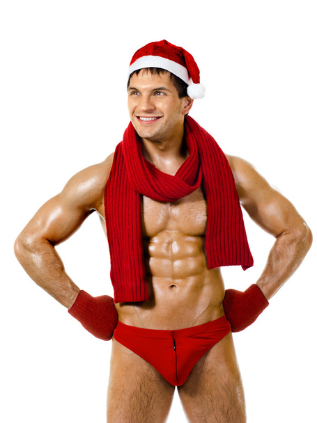 homem sexy Papai Noel
 - Foto, Imagem