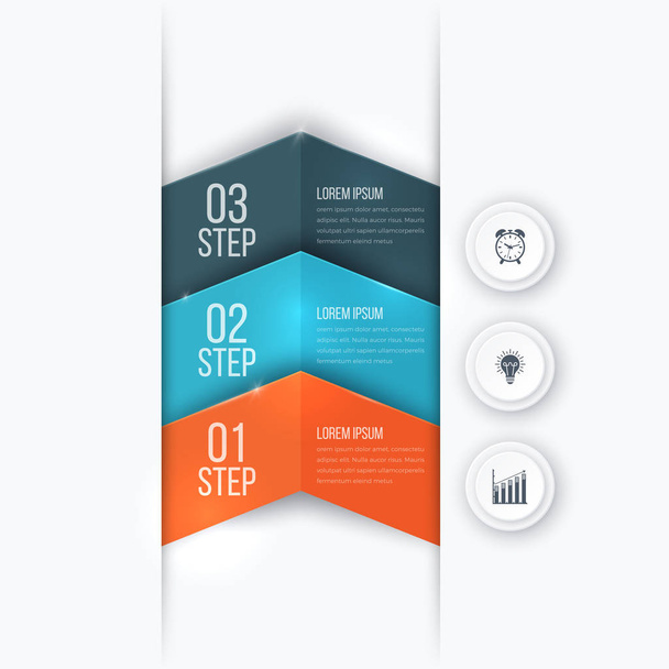 Business project template with arrows - Vector, afbeelding