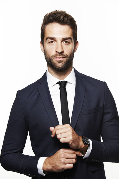 Handsome bearded man in suit  - Valokuva, kuva