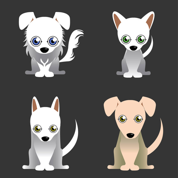 Set of cute dogs - ベクター画像