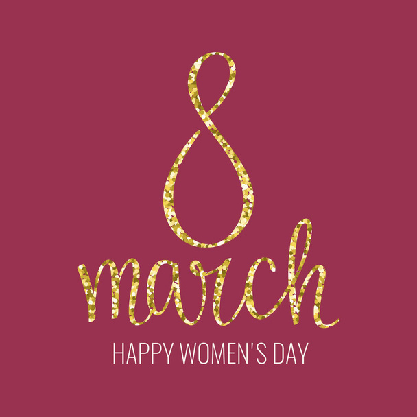 Días festivos 8 de marzo. Feliz día de las mujeres
. - Vector, Imagen