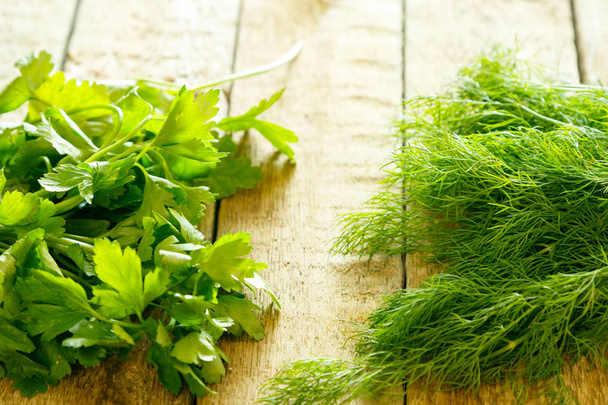 Fresh parsley and dill - Foto, Bild