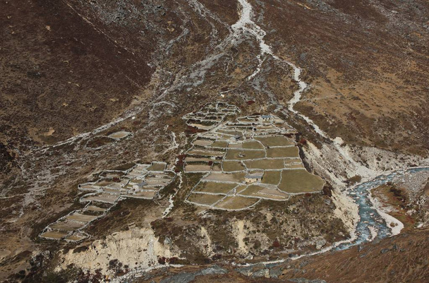 Дома и поля в долине Темзы, Национальный парк Эверест
. - Фото, изображение