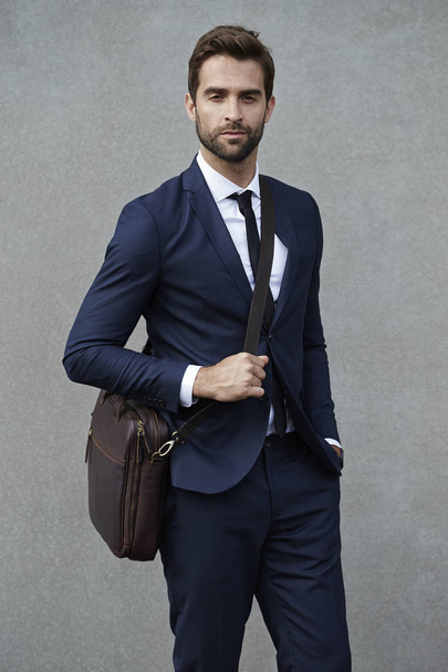 Serious businessman in suit   - Fotografie, Obrázek