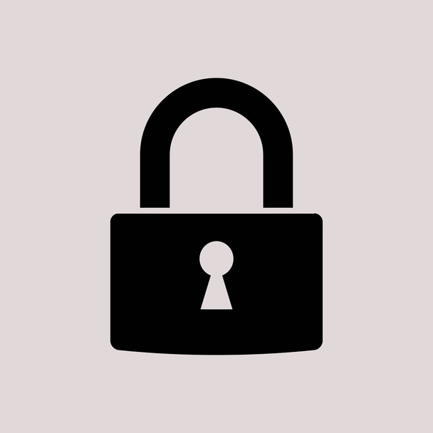 padlock isolated  icon - Vector, Image