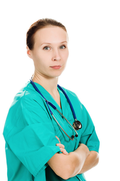 Confident female doctor with his arms crossed - Фото, зображення