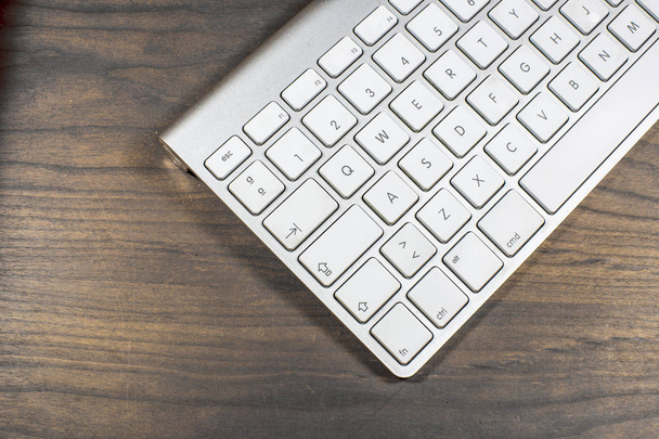 White keyboard of computer - Фото, изображение