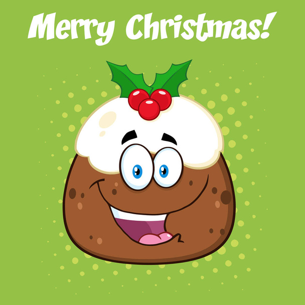 Joyeux Noël Pudding personnage de bande dessinée
.  - Vecteur, image