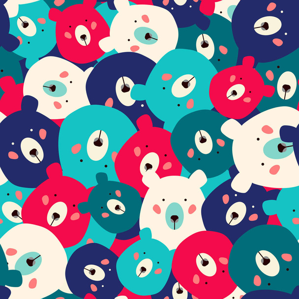 Bears seamless pattern - Vettoriali, immagini