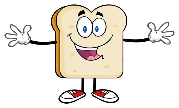 ψωμί χαρακτήρα κινουμένων σχεδίων  - Διάνυσμα, εικόνα