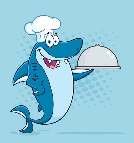 Shark Cartoon Mascot  - Vektor, kép