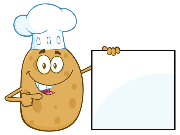 Šéfkuchař brambor charakter  - Vektor, obrázek