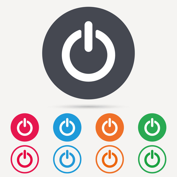 On, off power icon. Energy switch sign. - Vetor, Imagem