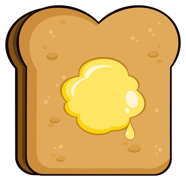 Cartoon Toast brood  - Vector, afbeelding