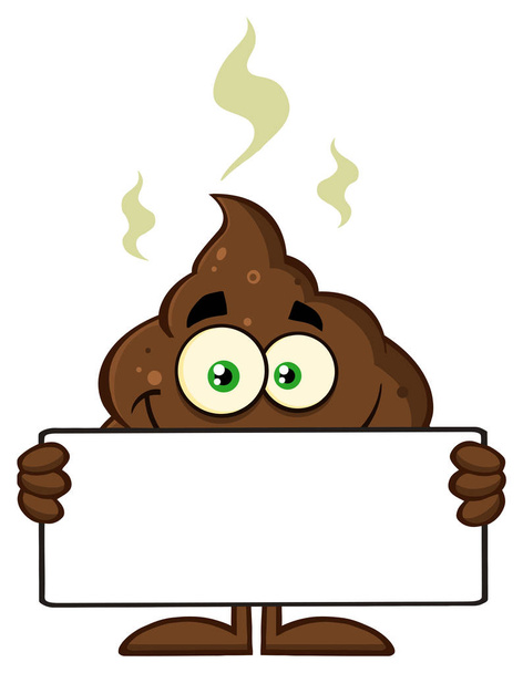 Smiling Funny Poop Cartoon Character  - Vector, Image