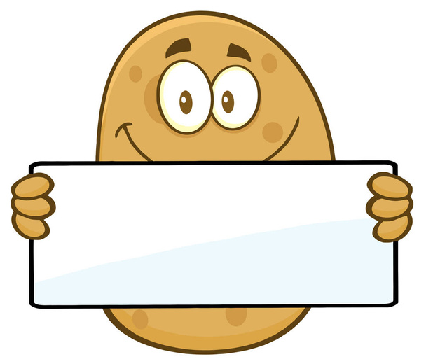 Aardappel Cartoon karakter  - Vector, afbeelding