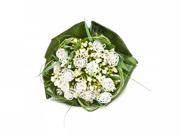 Wedding bouquet on white background - Foto, imagen