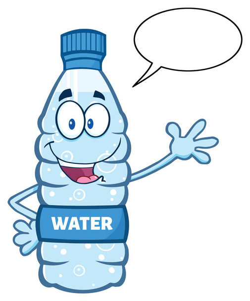Cartoon Plastic Bottle - Vector, Image
