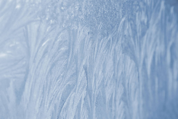 padrões de gelo na janela congelada
 - Foto, Imagem