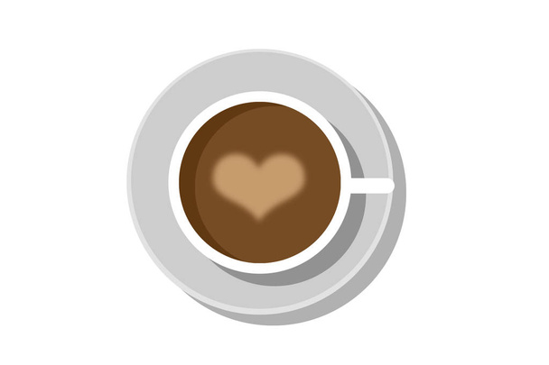 icona tazza di caffè con cuore
 - Foto, immagini