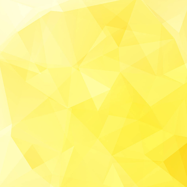 Abstract yellow mosaic background. Triangle geometric background. Design elements. Vector illustration - Vector, Image